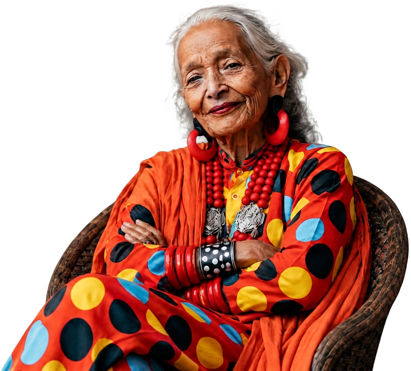Aliento de Abuela — una abuela cálida y cariñosa